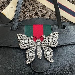 GUCCI
Large Linea Totem Web Butterfly Top Handle Bag Shoulder Strap Drop: 11.75"